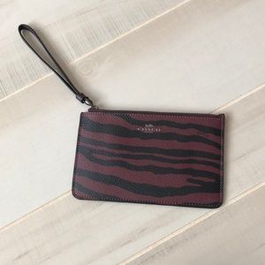 NWT Coach Animal Print Wristlet